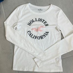 White long sleeve, Hollister, California, Baby tee